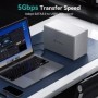 Yottamaster Caja de disco duro externo de aluminio RAID de 5 bahías pa