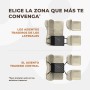 Asiento de coche para perro extra estable – Asiento reforzado para perros de tamaño mediano con 4 correas de sujeción, robusto e