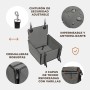 Asiento de coche para perro extra estable – Asiento reforzado para perros de tamaño mediano con 4 correas de sujeción, robusto e