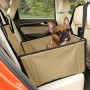Asiento de coche para perro extra estable – Asiento reforzado para perros de tamaño mediano con 4 correas de sujeción, robusto e