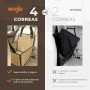 Asiento de coche para perro extra estable – Asiento reforzado para perros de tamaño mediano con 4 correas de sujeción, robusto e