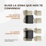 Asiento de coche para perro extra estable – Asiento reforzado para perros de tamaño mediano con 4 correas de sujeción, robusto e