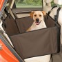 Asiento de coche para perro extra estable – Asiento reforzado para perros de tamaño mediano con 4 correas de sujeción, robusto e