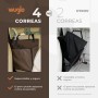 Asiento de coche para perro extra estable – Asiento reforzado para perros de tamaño mediano con 4 correas de sujeción, robusto e