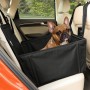 Asiento de coche para perro extra estable – Asiento reforzado para perros de tamaño mediano con 4 correas de sujeción, robusto e