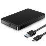 Caja de disco duro móvil tipo C, USB 3,1, SATA, velocidad de transfere