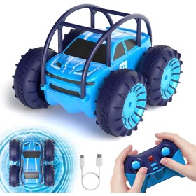 MaxTronic Coche Teledirigido de Carga Directa para Niños - Coche RC Anfibio 2.4G 360° - 15KM/H - 4WD - Coche de Acrobacias