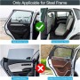 ZATOOTO Parasol Lateral Coche - Cortinillas para Coche (4 Piezas), Magnético, Proporciona Protección UV, Protege a su Bebé y