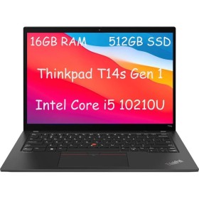Lenovo ThinkPad T14s G1 Portátil empresarial, Intel Core i5-10310U, pantalla FHD de 14", 16 GB de RAM, SSD de 512 GB, Teclado