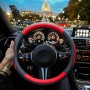 ZATOOTO Funda Volante Cuero - Funda Volante Coche Universal, Antideslizante, Duradera, Negro