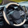 ZATOOTO Funda Volante Cuero - Funda Volante Coche Universal, Antideslizante, Duradera, Negro