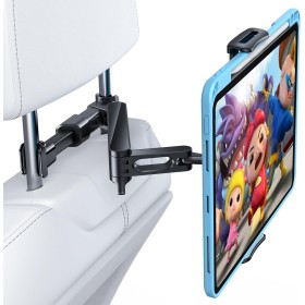 AHK Soporte Tablet Coche, Tablet para Coche Reposacabezas con Apoyo 360 Rotación para 4,4-11 Pulgadas iPad, iPhone, Galaxy Tab,