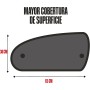 +PWR Car Parts Parasol Trasero Triple Capa Negro Microperforado Plegable 100 x 50 cm. Protege el Interior del Coche de los Rayos