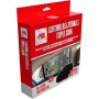 +PWR Car Parts Parasol Trasero Triple Capa Negro Microperforado Plegable 100 x 50 cm. Protege el Interior del Coche de los Rayos