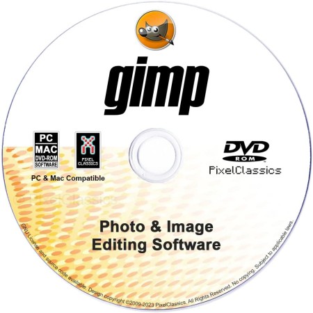 GIMP Editor de Fotos 2025: Software de edición de imágenes Premium y profesional en CD compatible con Windows 11, 10, 8, 7,