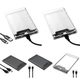Caja de disco duro HDD SSD de 2,5 pulgadas, USB 3,1 tipo C, USB 2,0, U