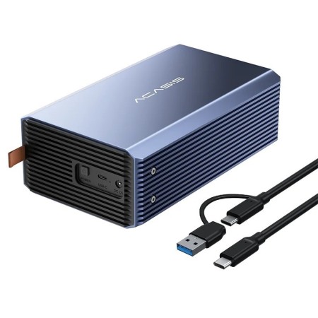 Acasis 36 TB 2,5/3,5 pulgadas caja de disco duro externo de doble bahí