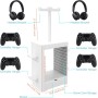 RIXOW Soporte Multifuncional de Almacenamiento de Juegos, Rack de Almacenamiento en Disco de 10 Juegos con Cajón, Soporte para