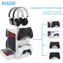 RIXOW Soporte Multifuncional de Almacenamiento de Juegos, Rack de Almacenamiento en Disco de 10 Juegos con Cajón, Soporte para