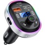 SONRU Transmisor FM Bluetooth 5.3 para Coche, Manos Libres Inalámbrico Reproductor MP3 Coche, QC3.0&PD 30W Tipo C Carga Rápida,