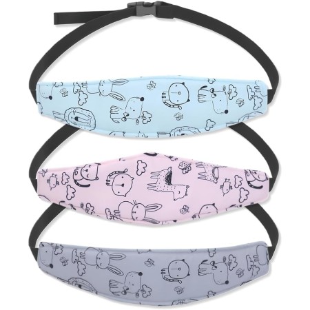 CATOR 3 PCS Soporte Seguridad de la Cabeza para Bebe en el Coche, Ajustable Bebés Soporte de la Cabeza para Cinturón de Coche