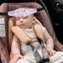 CATOR 3 PCS Soporte Seguridad de la Cabeza para Bebe en el Coche, Ajustable Bebés Soporte de la Cabeza para Cinturón de Coche