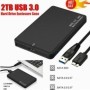 Caja de HDD SATA USB 3,0 de 2,5 pulgadas, fundas para discos duros móv