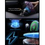 LISEN 15W Cargador Magsafe Coche Inalámbrico, [20X Imans Fuerte] Soporte Móvil Coche Magsafe para Ventilación & Salpicadero,