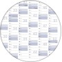 Gigatime Din B0 1 calendario mural/anual 2025 140,0 x 100,0cm, azul/gris, lavable con agua con 4 rotuladores no permanentes con
