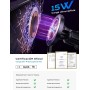 LISEN 15W Cargador Magsafe Coche Inalámbrico, [20X Imans Fuerte] Soporte Móvil Coche Magsafe para Ventilación & Salpicadero,