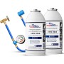 Kit EasyKlima® 3 en 1 con doble refrigerante R134a y manguera con manómetro. Rellena tú mismo el sistema de aire acondicionado
