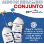 Kit EasyKlima® 3 en 1 con doble refrigerante R134a y manguera con manómetro. Rellena tú mismo el sistema de aire acondicionado