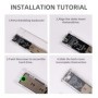 M.2 NVME PCIe NGFF SATA protocolo Dual SSD carcasa transparente USB ti