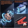 6500A 27000mAh Arrancador de Baterias de Coche con Compresor de Aire/18W Carga Rápida/Luz LED de 1600 lúmenes/160W DC
