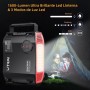 6500A 27000mAh Arrancador de Baterias de Coche con Compresor de Aire/18W Carga Rápida/Luz LED de 1600 lúmenes/160W DC
