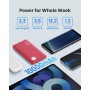 INIU Power Bank, Slimmest USB C Triple 3A de Alta Velocidad 10000mAh Bateria Externa, Bateria Portatil con Linterna para iPhone