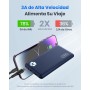 INIU Power Bank, Slimmest USB C Triple 3A de Alta Velocidad 10000mAh Bateria Externa, Bateria Portatil con Linterna para iPhone