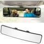 Kitbest - Espejo retrovisor universal para el interior del coche, espejo retrovisor panorámico, gran angular, convexo, SUV,