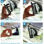 Kitbest - Espejo retrovisor universal para el interior del coche, espejo retrovisor panorámico, gran angular, convexo, SUV,