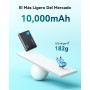 INIU Power Bank, Slimmest USB C Triple 3A de Alta Velocidad 10000mAh Bateria Externa, Bateria Portatil con Linterna para iPhone