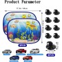 WTZWYFWJ 2 Piezas Parasol Coche Bebe,Negro Parasol Coche Infantil, para Proteger del Sol a Bebés y Mascotas-Negro