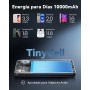 INIU Power Bank, Slimmest USB C Triple 3A de Alta Velocidad 10000mAh Bateria Externa, Bateria Portatil con Linterna para iPhone