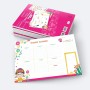 "Imagicom" VIVA LA VIDA Weekly Planner - Planificador de mesa con cuadrícula semanal, 54 hojas de arrancar + 1 hoja de
