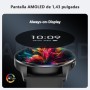 Blackview Smartwatch, Llamadas Bluetooth, Pantalla AMOLED de 1.43 Pulgadas, SpO2/Pulsómetro/Monitor de Sueño, Reloj Inteligente