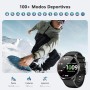 Blackview Smartwatch, Llamadas Bluetooth, Pantalla AMOLED de 1.43 Pulgadas, SpO2/Pulsómetro/Monitor de Sueño, Reloj Inteligente