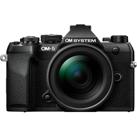 Cámara Micro Cuatro Tercios OM SYSTEM OM-5 Mark II, Incl. Objetivo M.Zuiko Digital ED 12-45mm Pro, Sensor Live Mos de 20 MP,