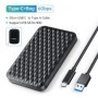 ORICO USB3.1 Caja de disco duro de 6 Gbps SATA a tipo C HDD SSD Caja d