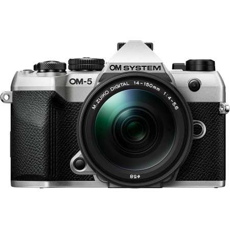 Cámara Micro Cuatro Tercios OM SYSTEM OM-5 Mark II, Incl. Objetivo M.Zuiko Digital ED 12-45mm Pro, Sensor Live Mos de 20 MP,