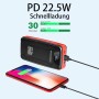 Power Bank 27.000 mAh, 22.5 W PD 3.0 QC 4.0 Carga Rápida Powerbank con Linterna LED USB C Input & Output Teléfono Móvil Batería