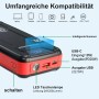 Power Bank 27.000 mAh, 22.5 W PD 3.0 QC 4.0 Carga Rápida Powerbank con Linterna LED USB C Input & Output Teléfono Móvil Batería